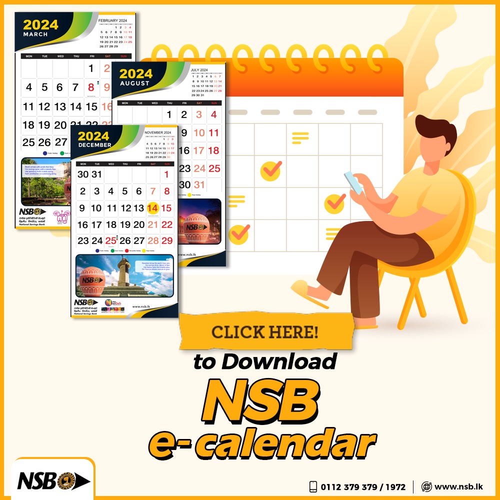 NSB ECalendar National Savings Bank Sinhala